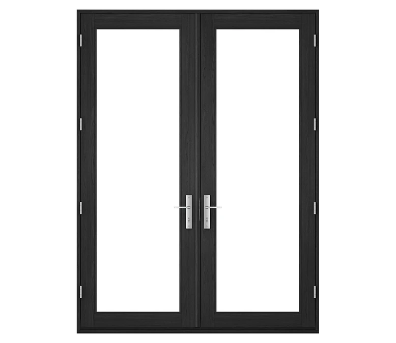 Pella Reserve Contemporary Wood Hinged Patio Door in Newport